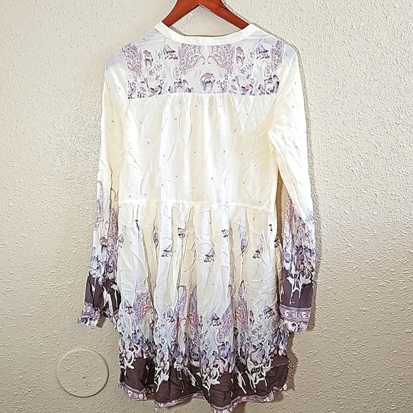 Free People Long Sleeve Mini Dress. - Picture 6 of 7